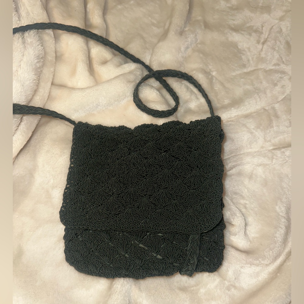 Forrest Green Woven purse